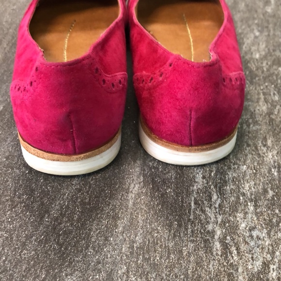 Dolce Vita Suede Fringe Loafers Fuchsia Pink 7 - Picture 4 of 9